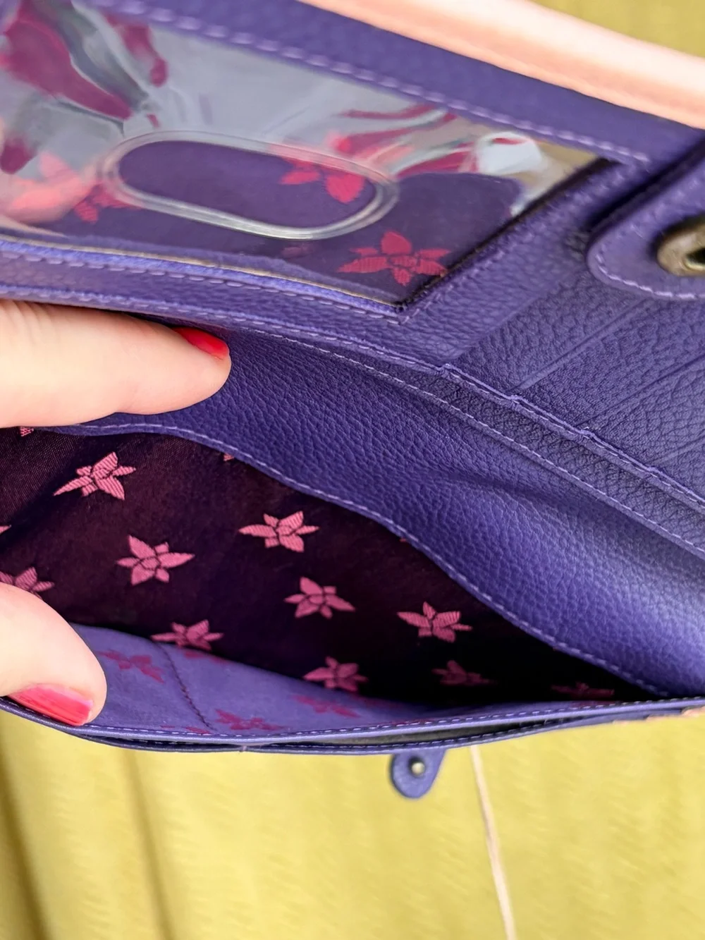 Vintage Toucan Floral Zip Wallet - Peach, Teal, Red, Yellow
